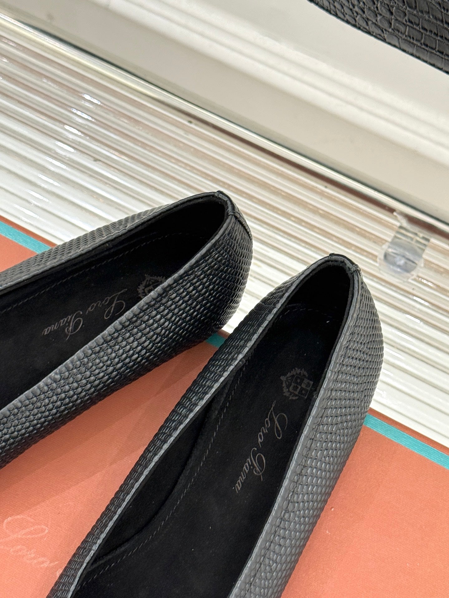 LP Primula Ballet Flat Black Leather 570694