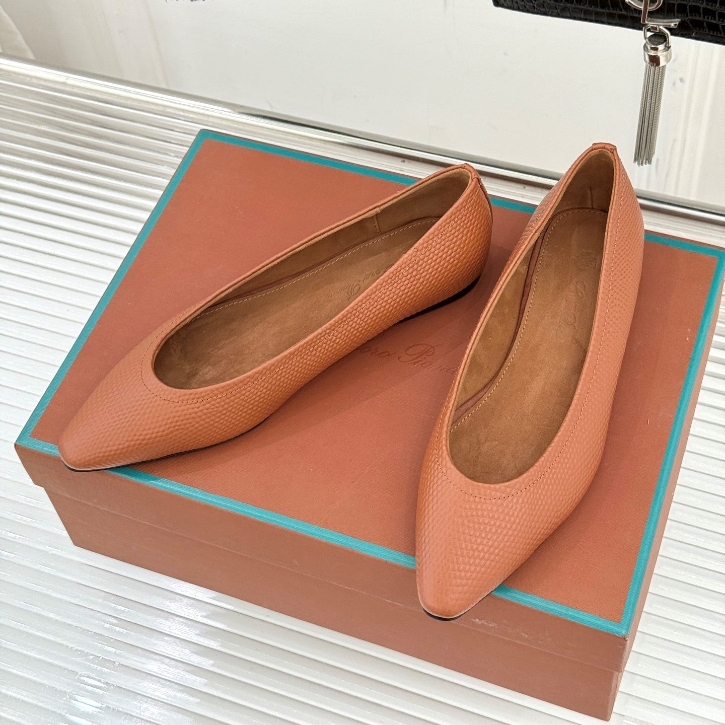 LP Primula Ballet Flat Brown Leather 570695