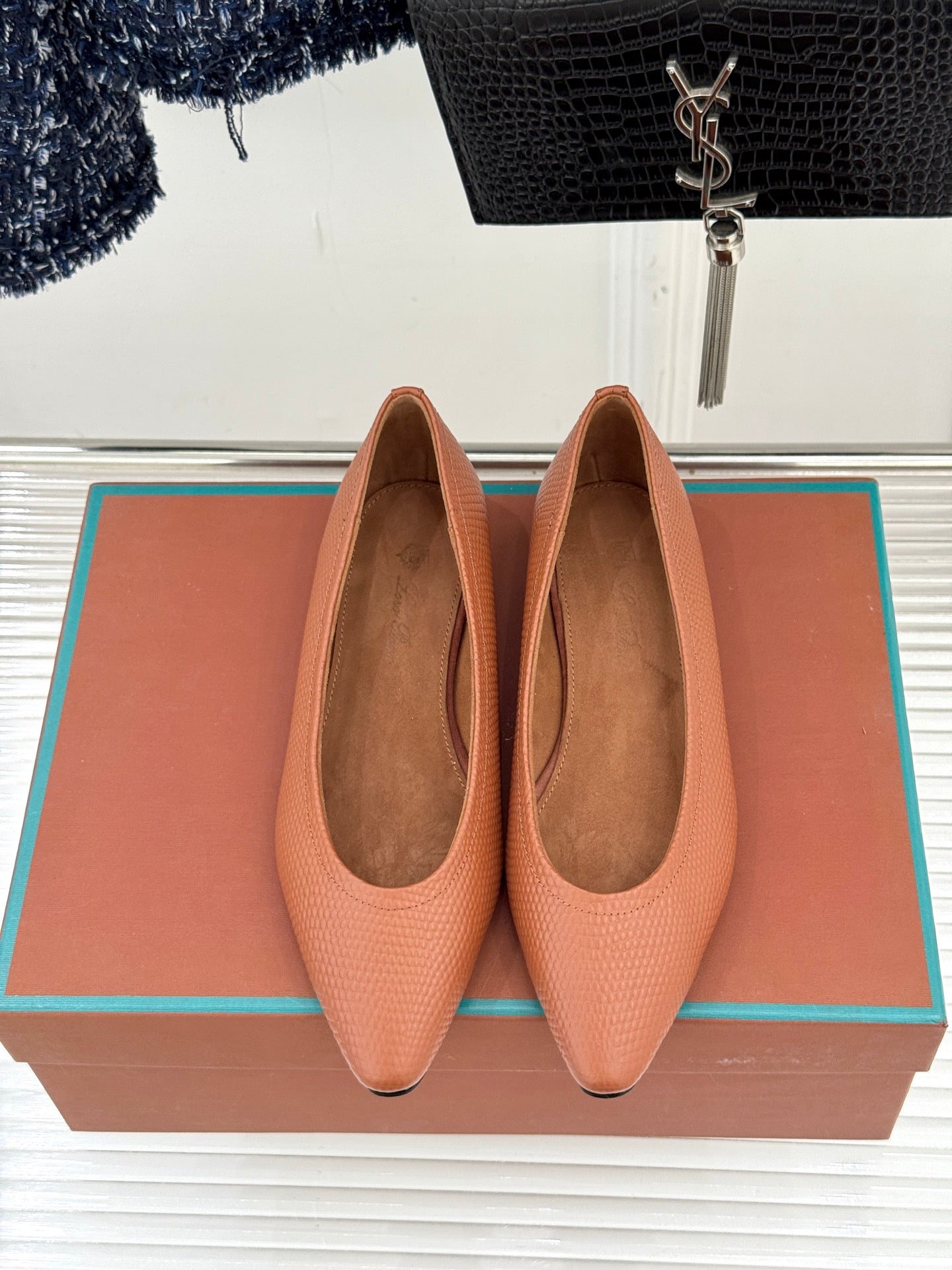 LP Primula Ballet Flat Brown Leather 570695