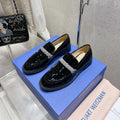 SW Palmer Highshine Loafer With Crystal Black Patent Leather 554370