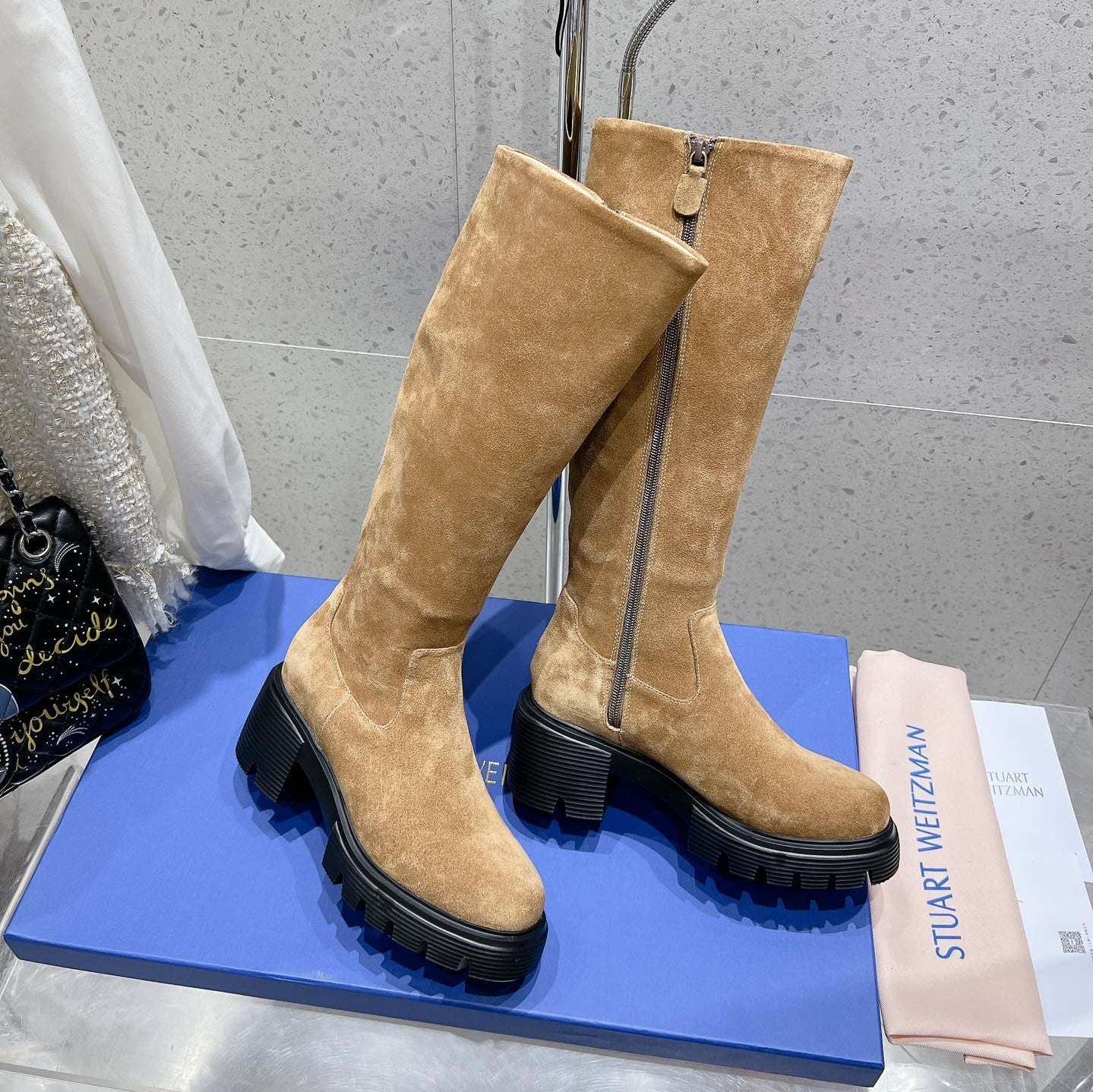 SW 5050 Ultralift Boot Brown Suede 554350