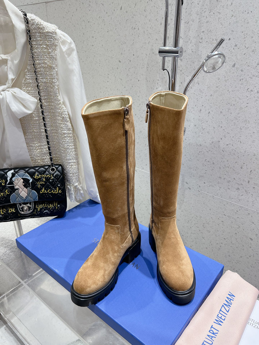 SW 5050 Ultralift Boot Brown Suede 554350