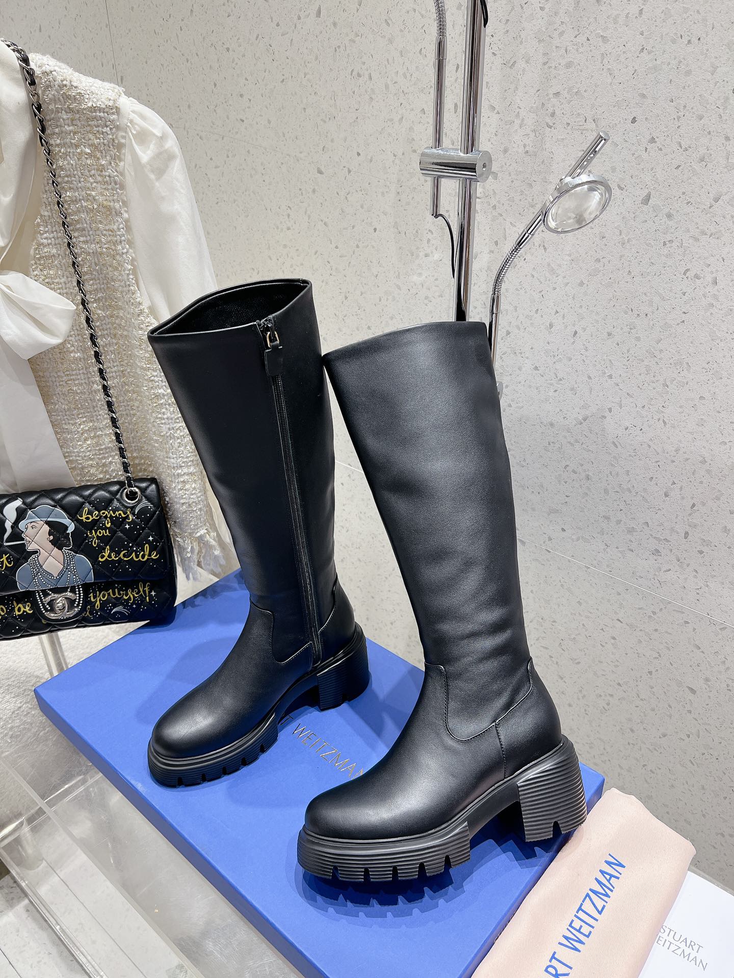 SW 5050 Ultralift Boot Black Lambskin 554351