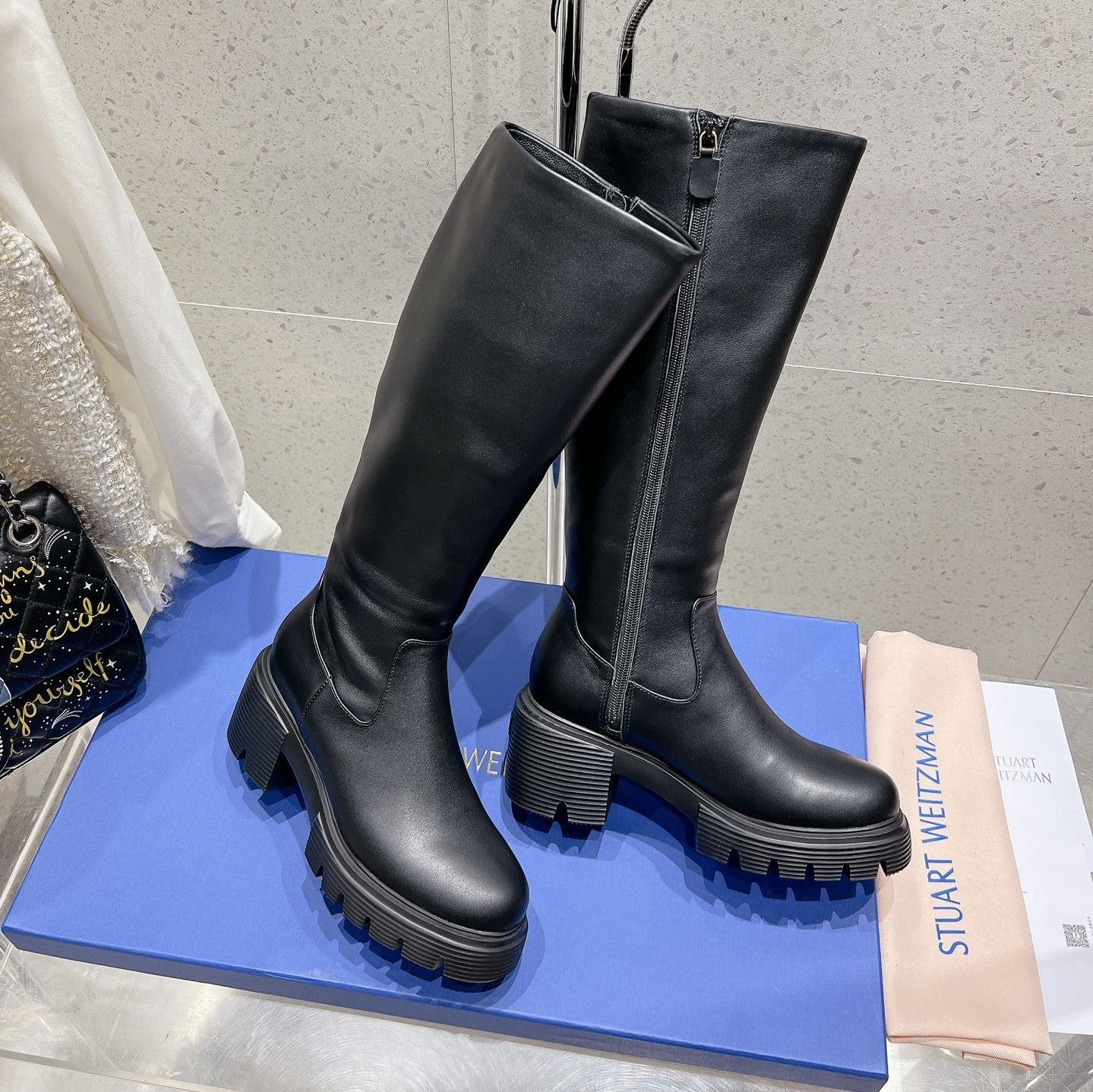 SW 5050 Ultralift Boot Black Lambskin 554351