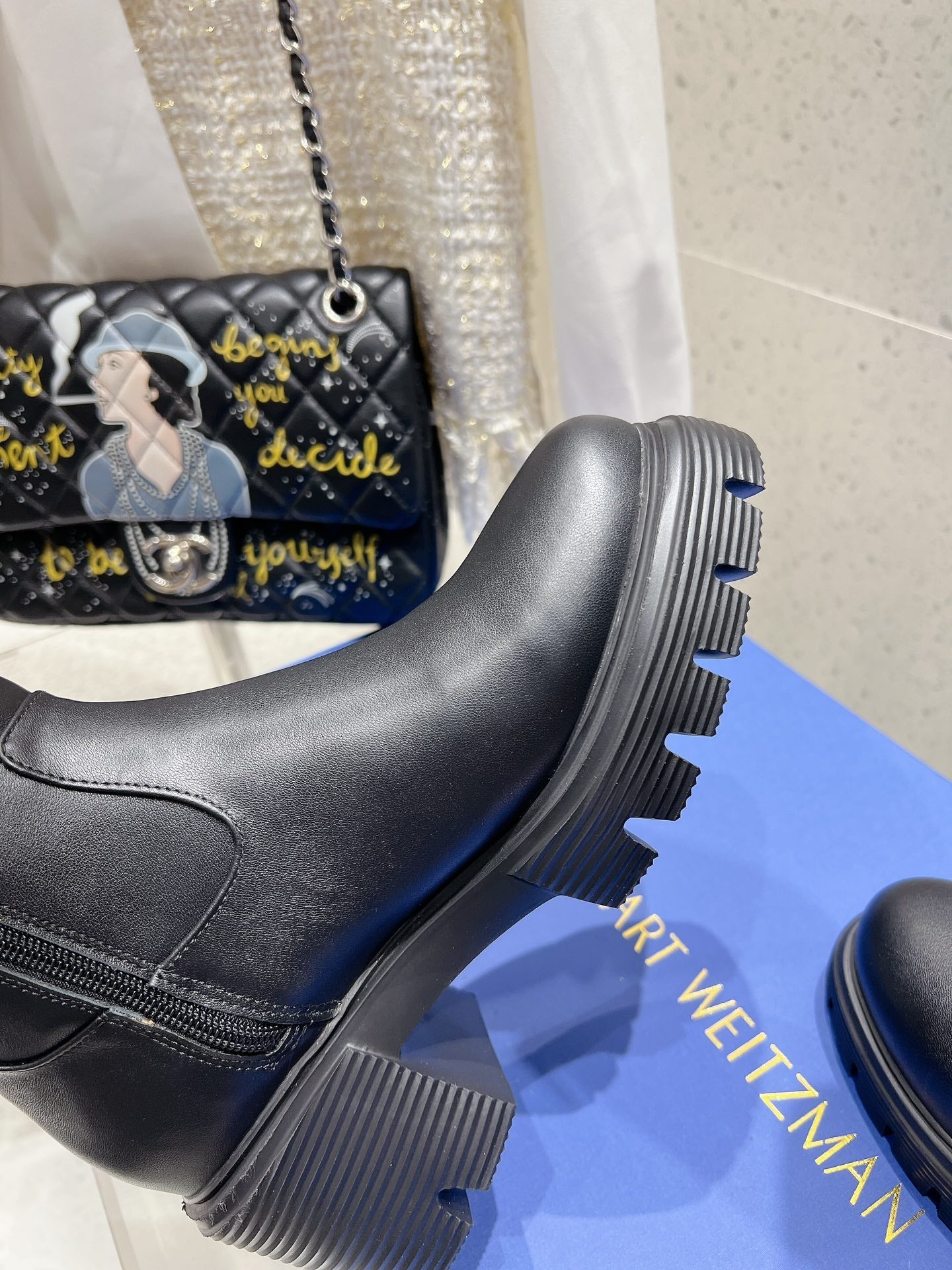 SW 5050 Ultralift Boot Black Lambskin 554351