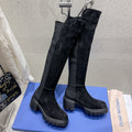 SW Soho Knee-High Boot Black Suede 554357