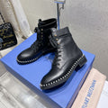 SW Mckenzee Boot with Pearl Chain Black Leather 554361