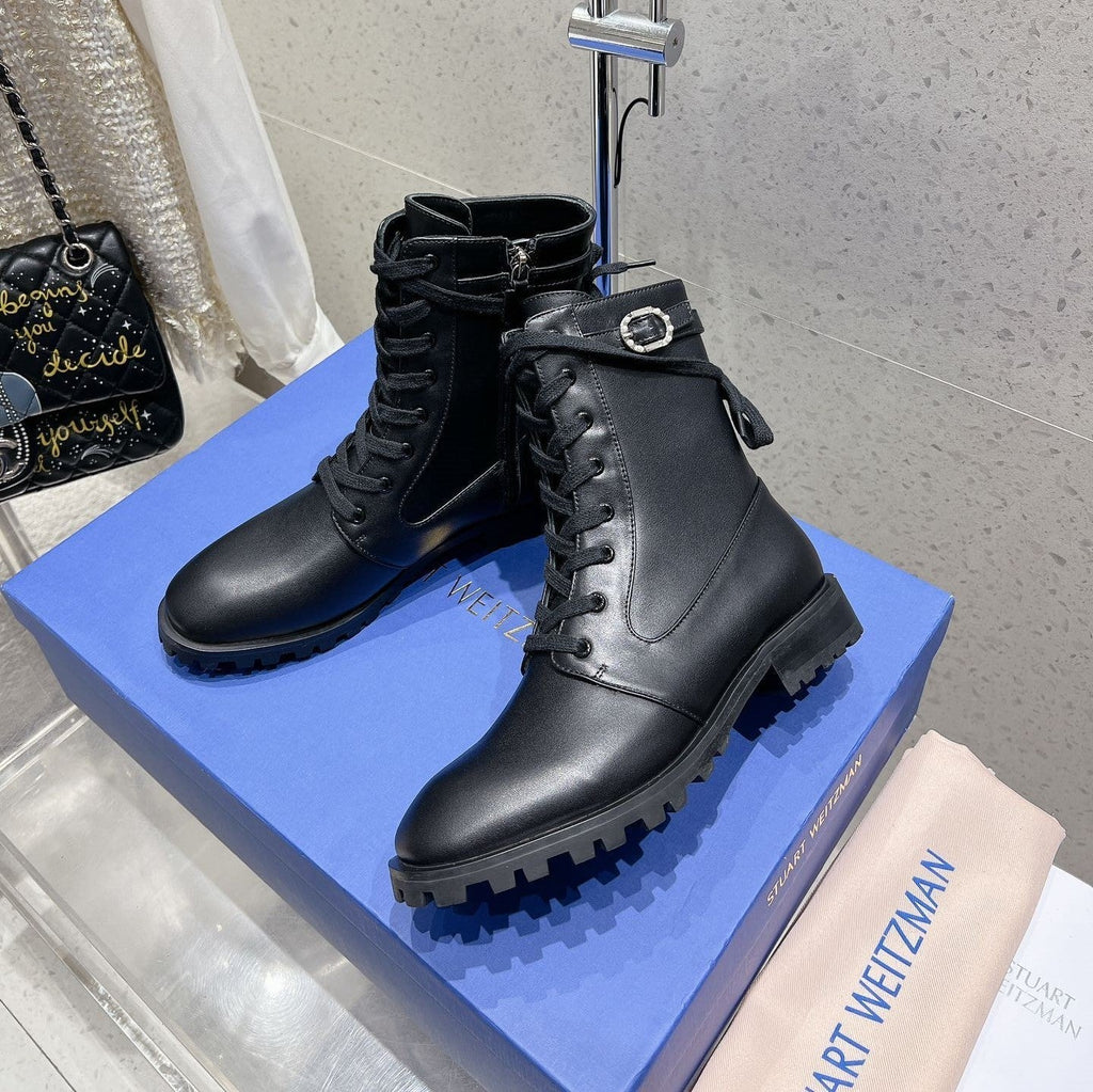 SW Mckenzee Boot with Buckle Black Leather 554362