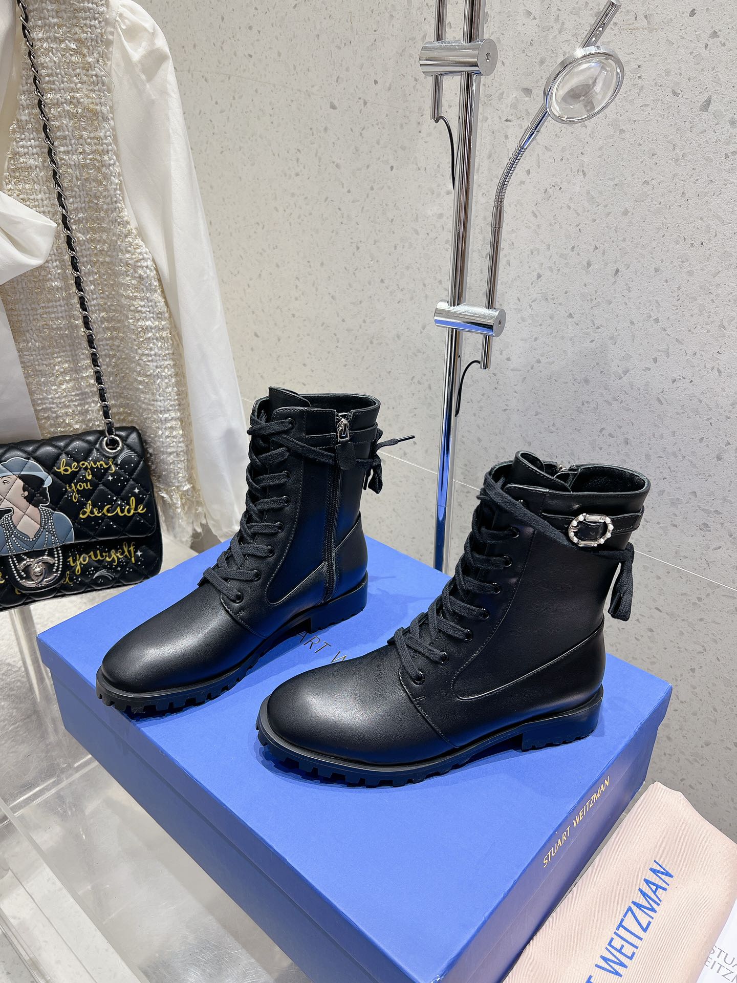 SW Mckenzee Boot with Buckle Black Leather 554362