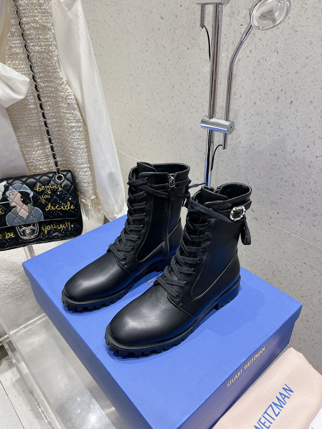 SW Mckenzee Boot with Buckle Black Leather 554362