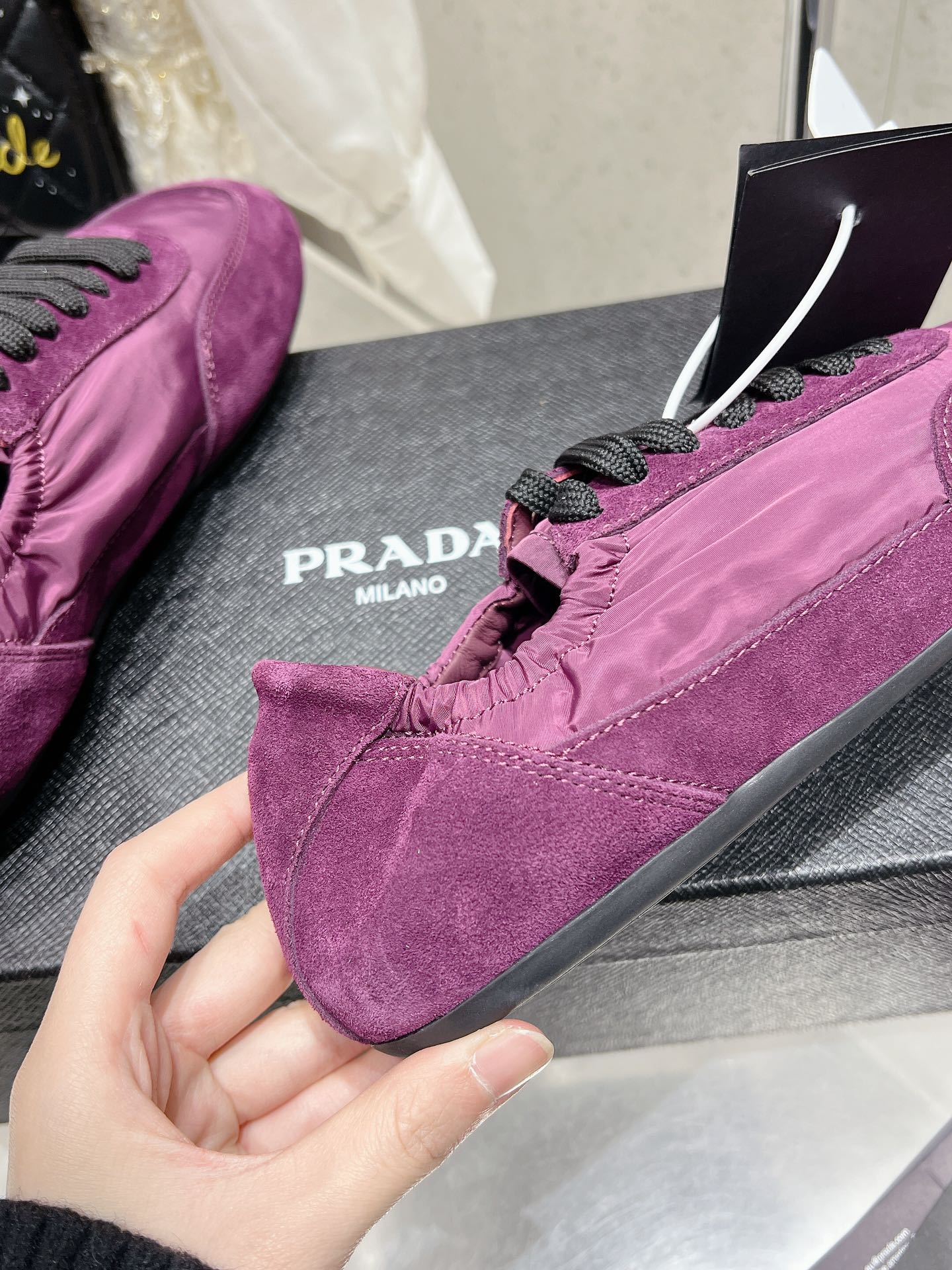 Pra 2025 Collapse Sneaker Purple Black Re-Nylon Suede 554281