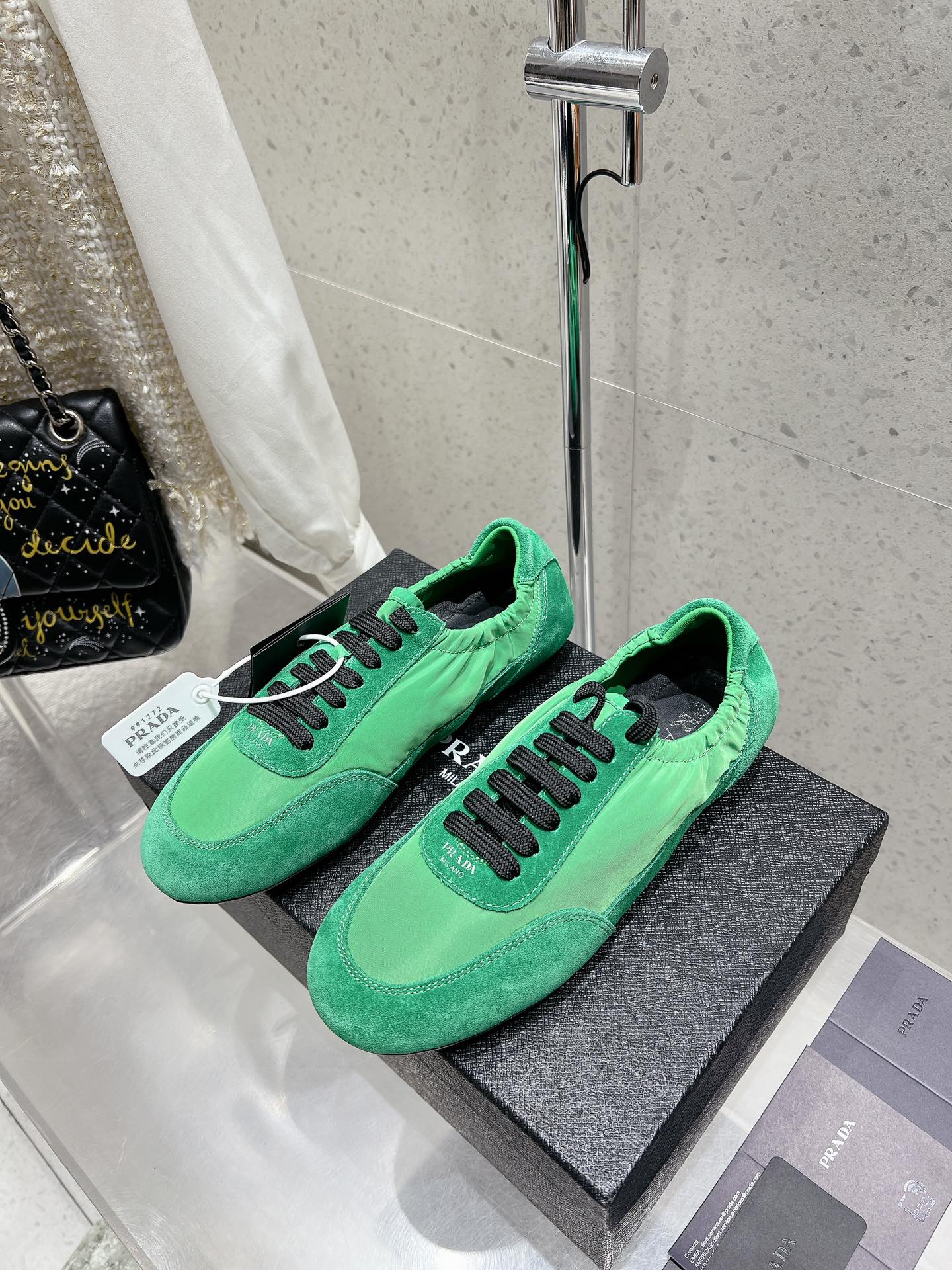 Pra 2025 Collapse Sneaker Green Black Re-Nylon Suede 554285