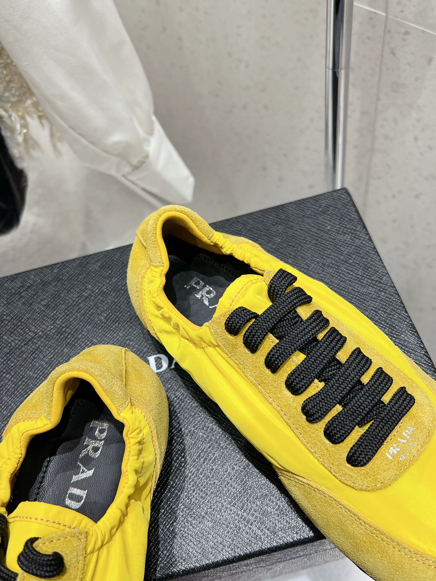 Pra 2025 Collapse Sneaker Yellow Black Re-Nylon Suede 554286