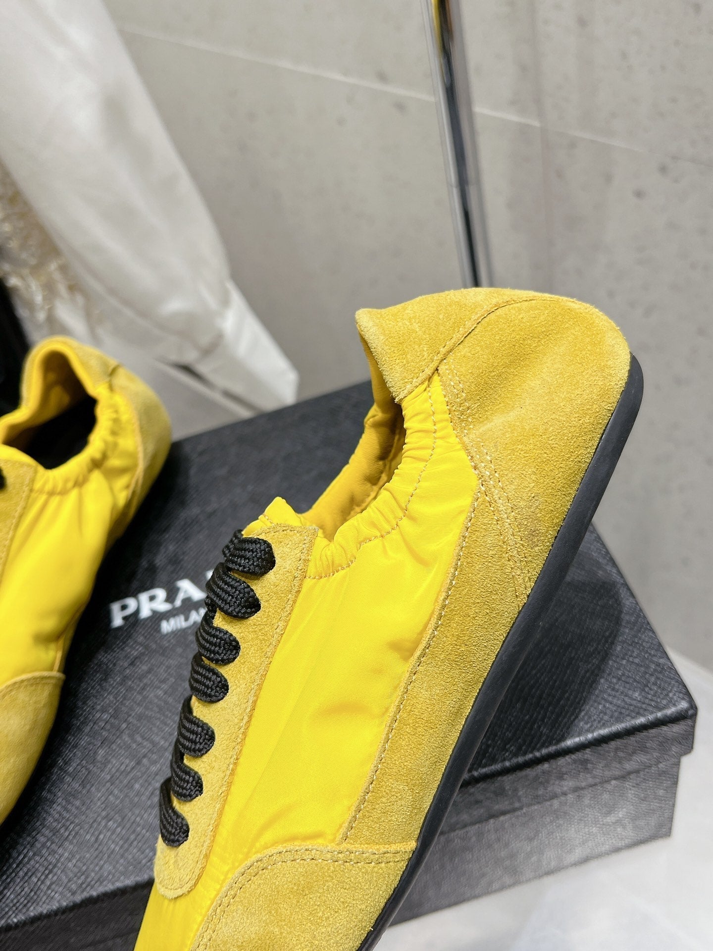 Pra 2025 Collapse Sneaker Yellow Black Re-Nylon Suede 554286