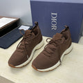 CD B80 Lounge Sneaker Brown Cannage Cashmere Wool 551440