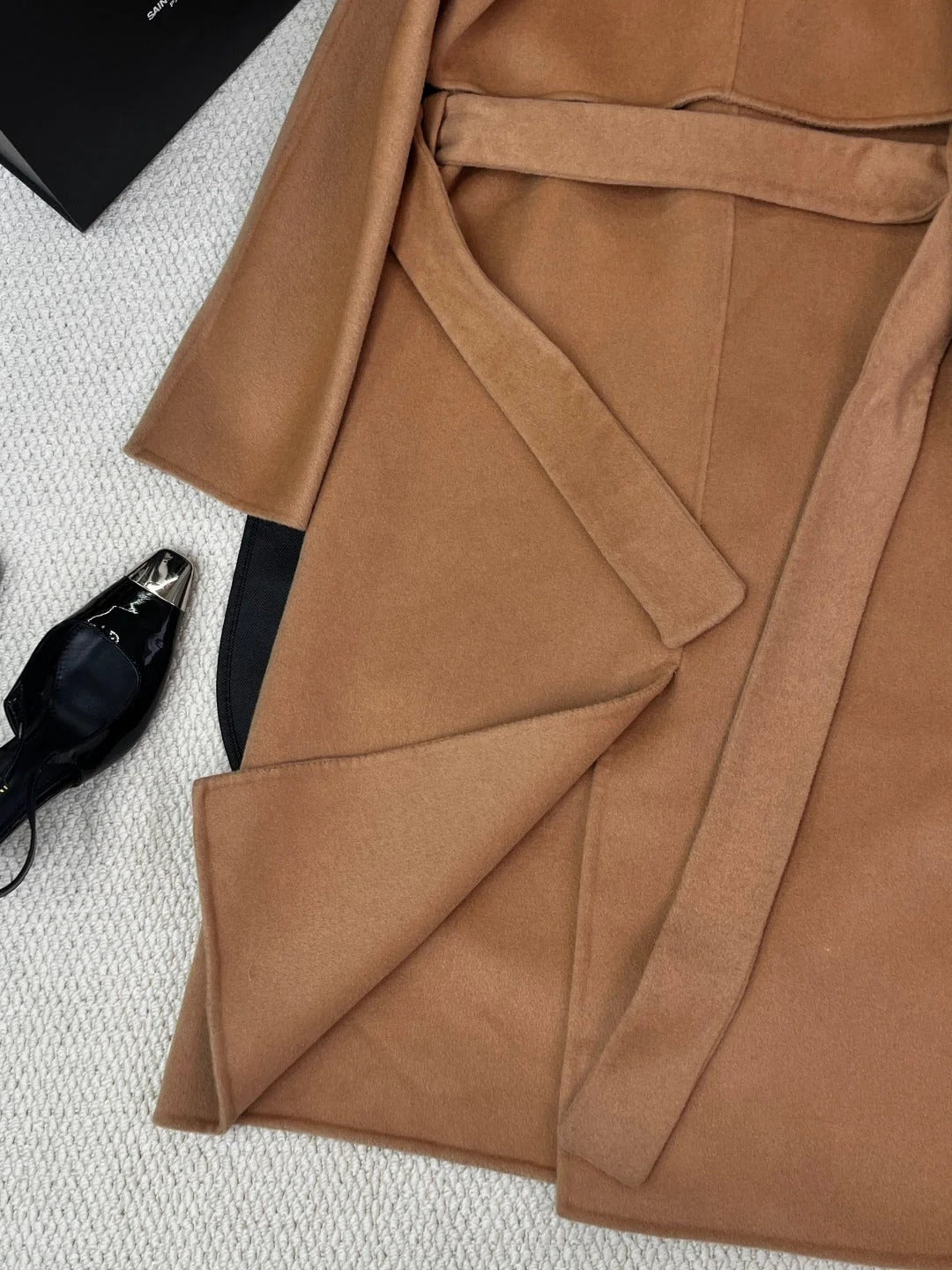 HERMES 25S REVERSIBLE LONG CASHMERE COAT 242