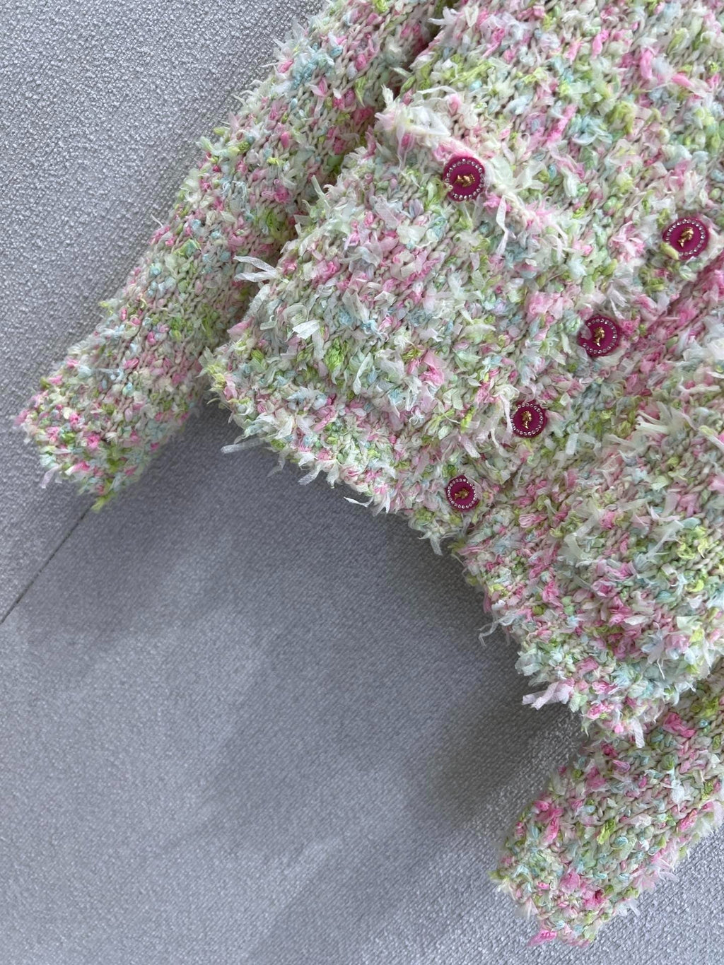 CHANEL 25S KNITTED WOOL COAT 232215