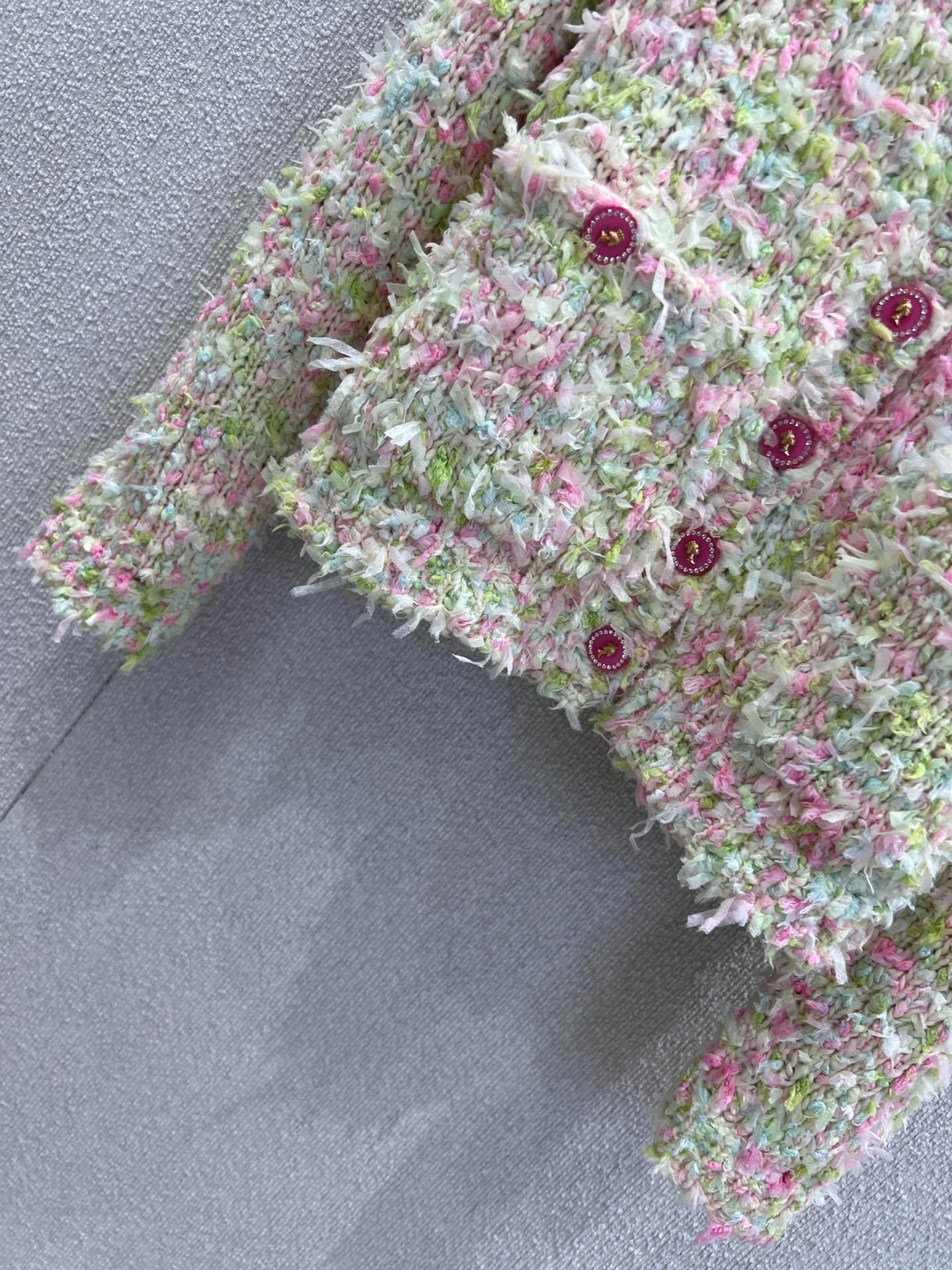 CHANEL 25S KNITTED WOOL COAT 232215