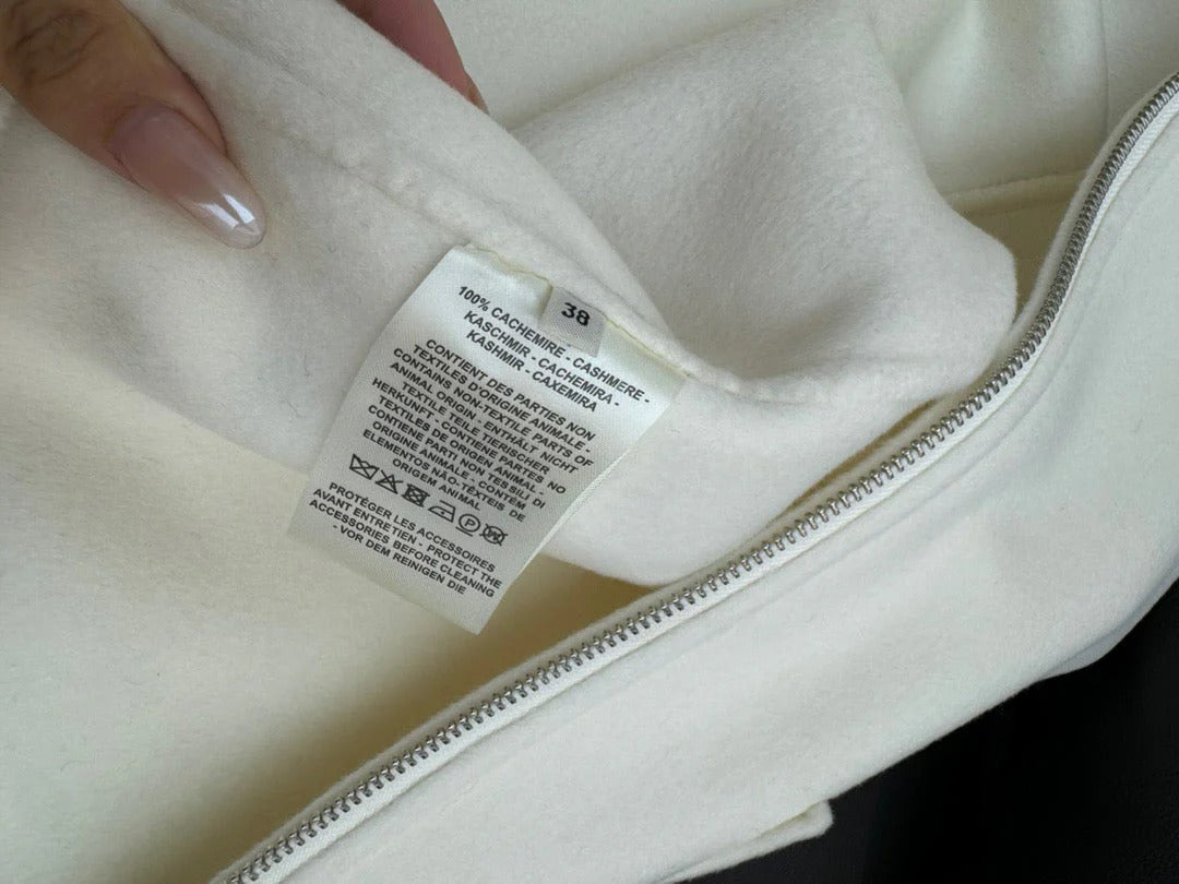 HERMES 25S SHORT CASHMERE COAT 281