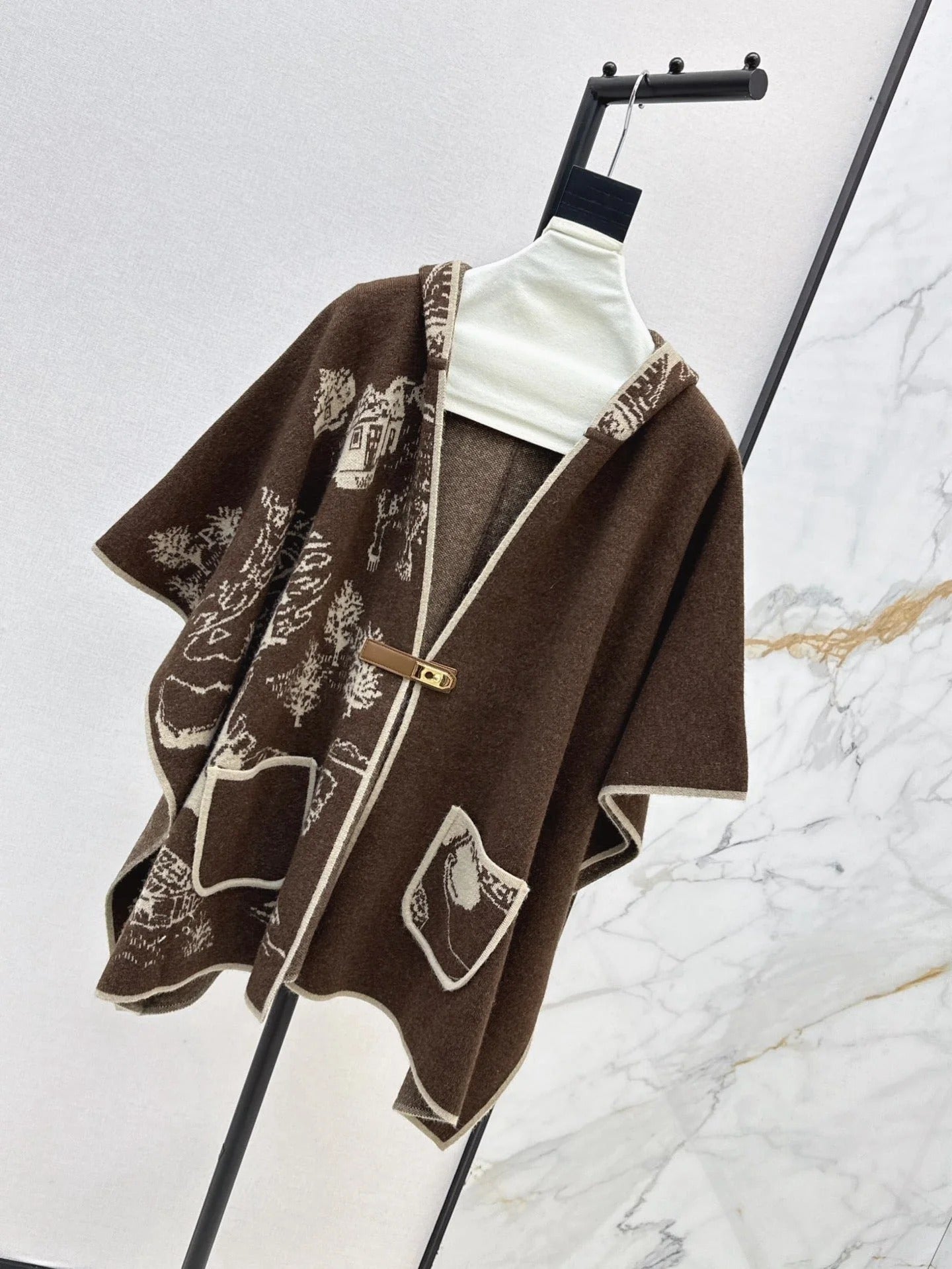 BURBERRY 25S PLAID KNIT JACKET 0044