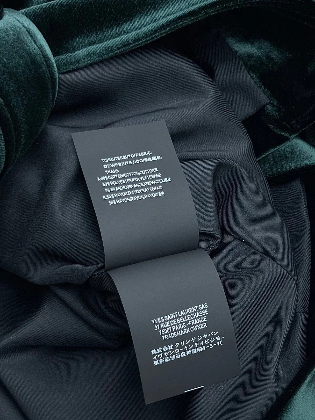 YSL 25S VELVET JACKET STYLE 147