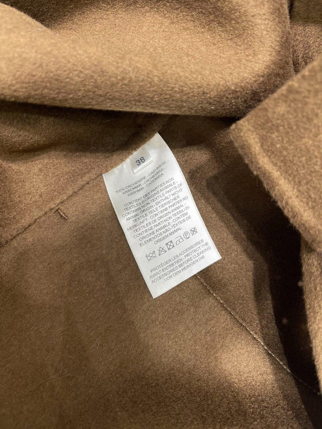 HERMES 25S MID-LENGTH CASHMERE COAT 286