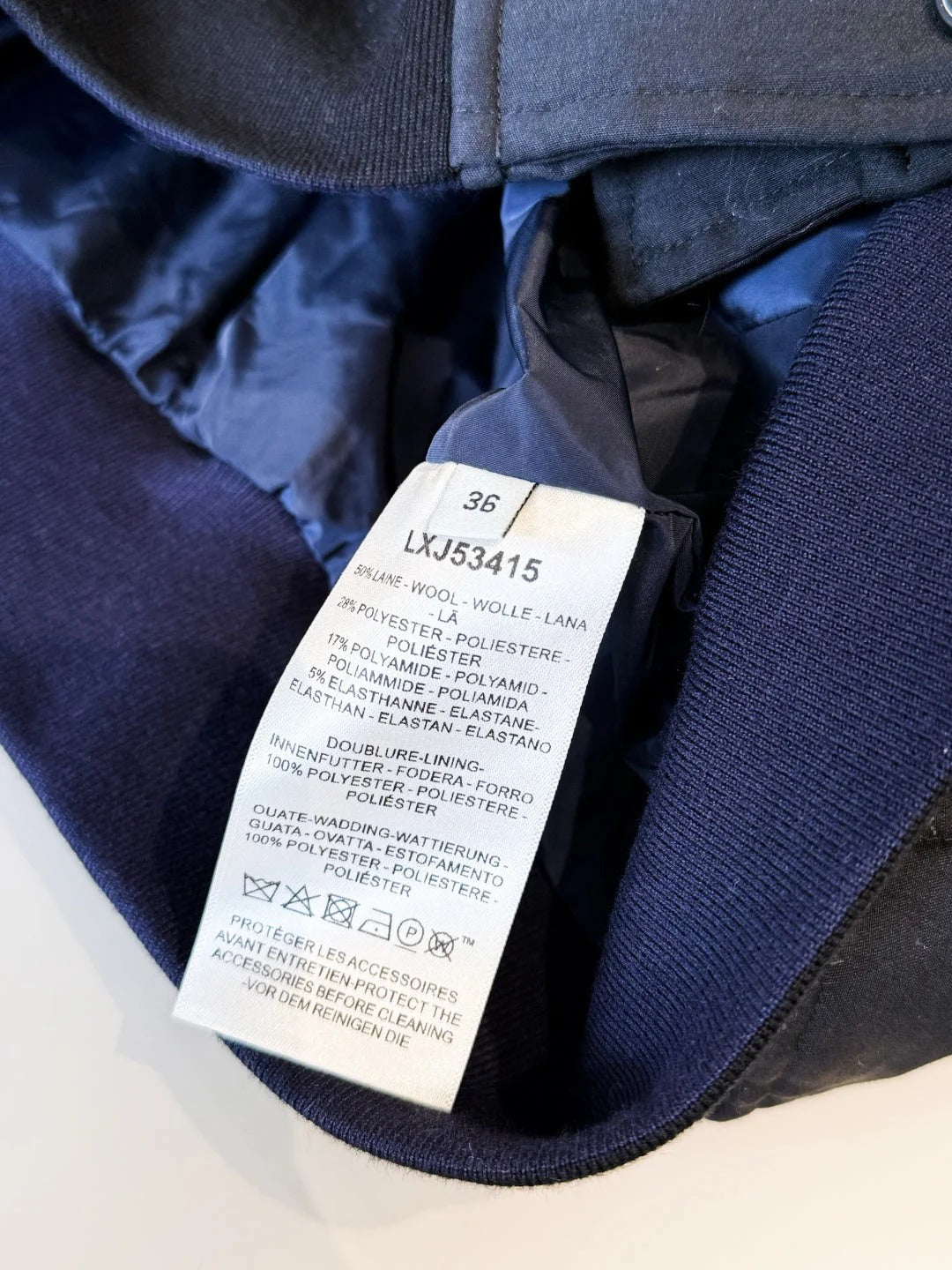 HERMES 25S QUILTED WINDJACKET WITH STAND COLLAR 308