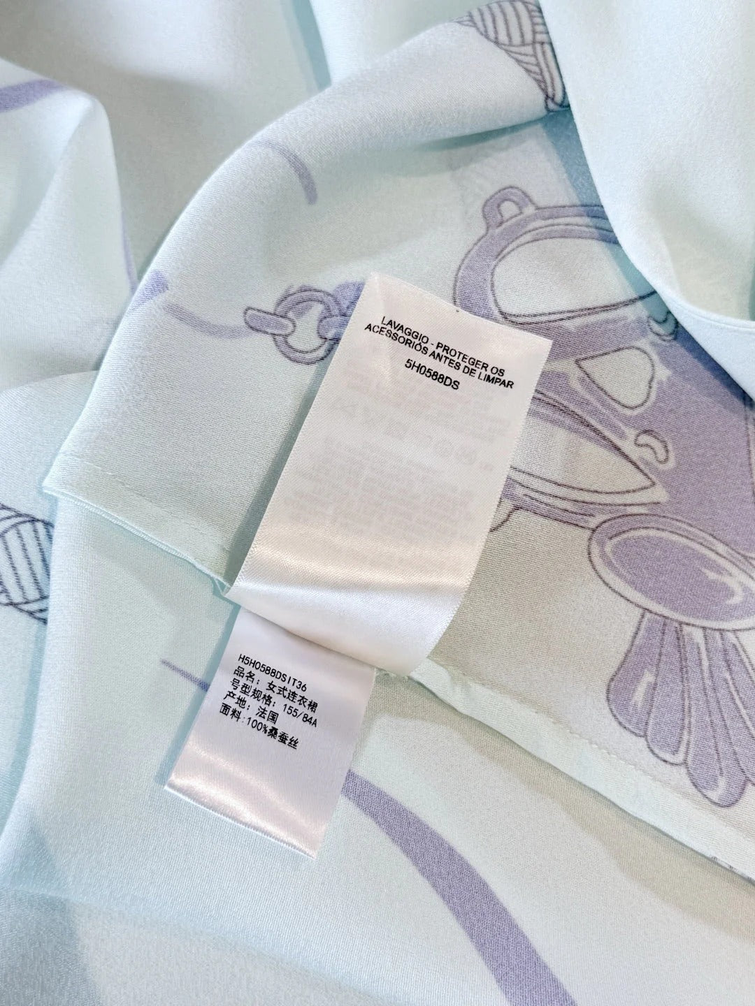 HERMES 25S LONG SILK DRESS 259