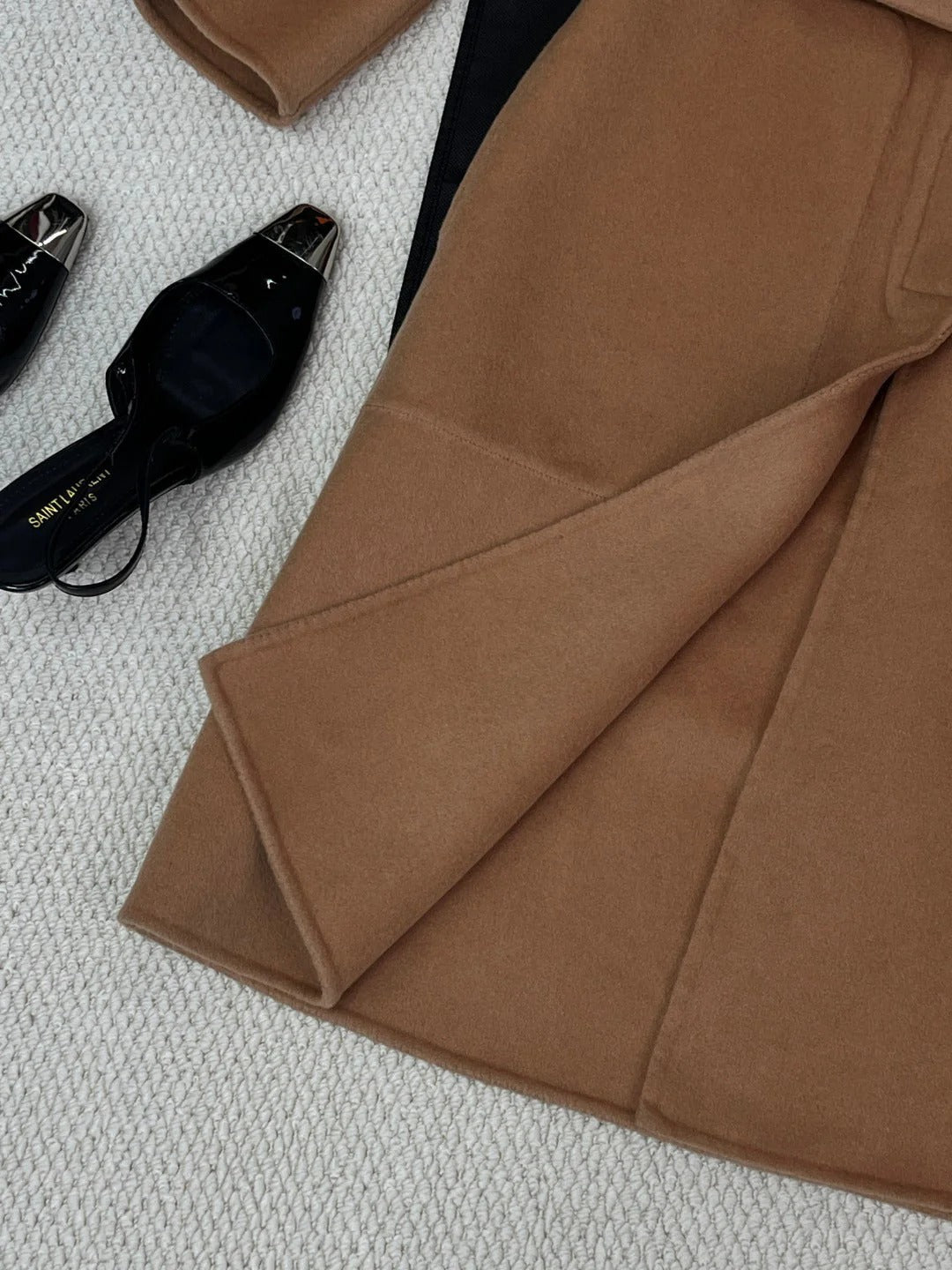 HERMES 25S REVERSIBLE LONG CASHMERE COAT 242