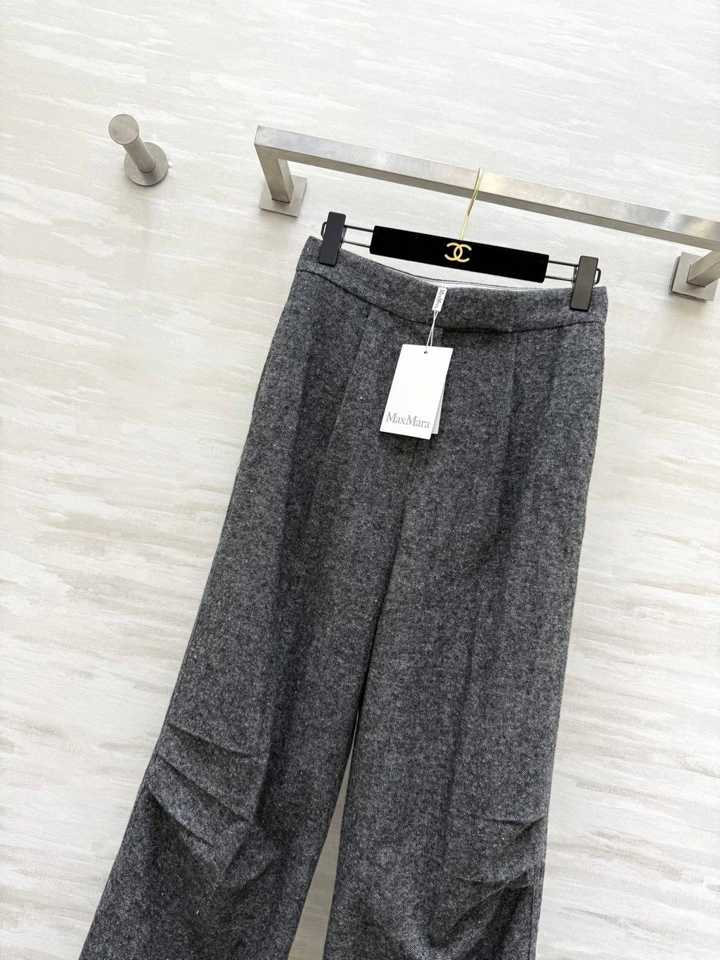 MAX MARA 25S WIDE-LEG KNIT PANTS 665256