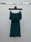 YSL 25S PLEATED DRESS STYLE 146