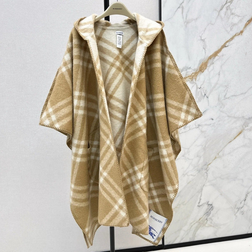BURBERRY 25S REVERSIBLE CASHMERE CAPE 0045