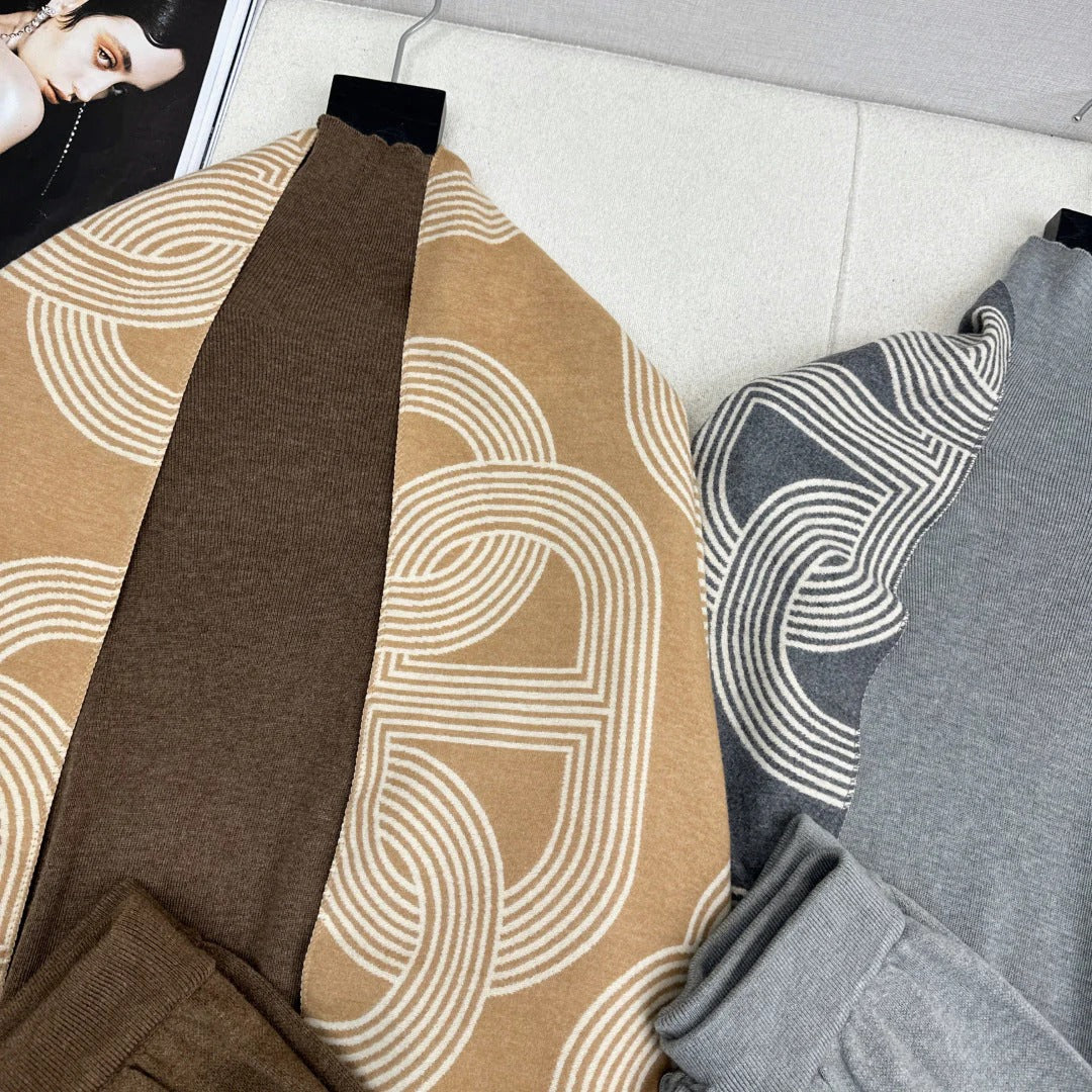 HERMES 25S THREE-PIECE KNIT SET