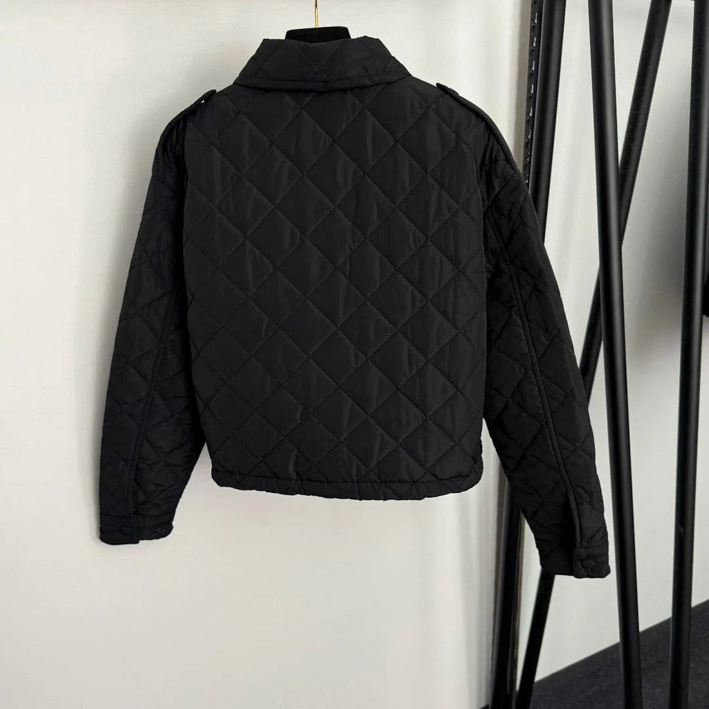 PRADA 25S VELVET-COLLAR SHIRT JACKET 337