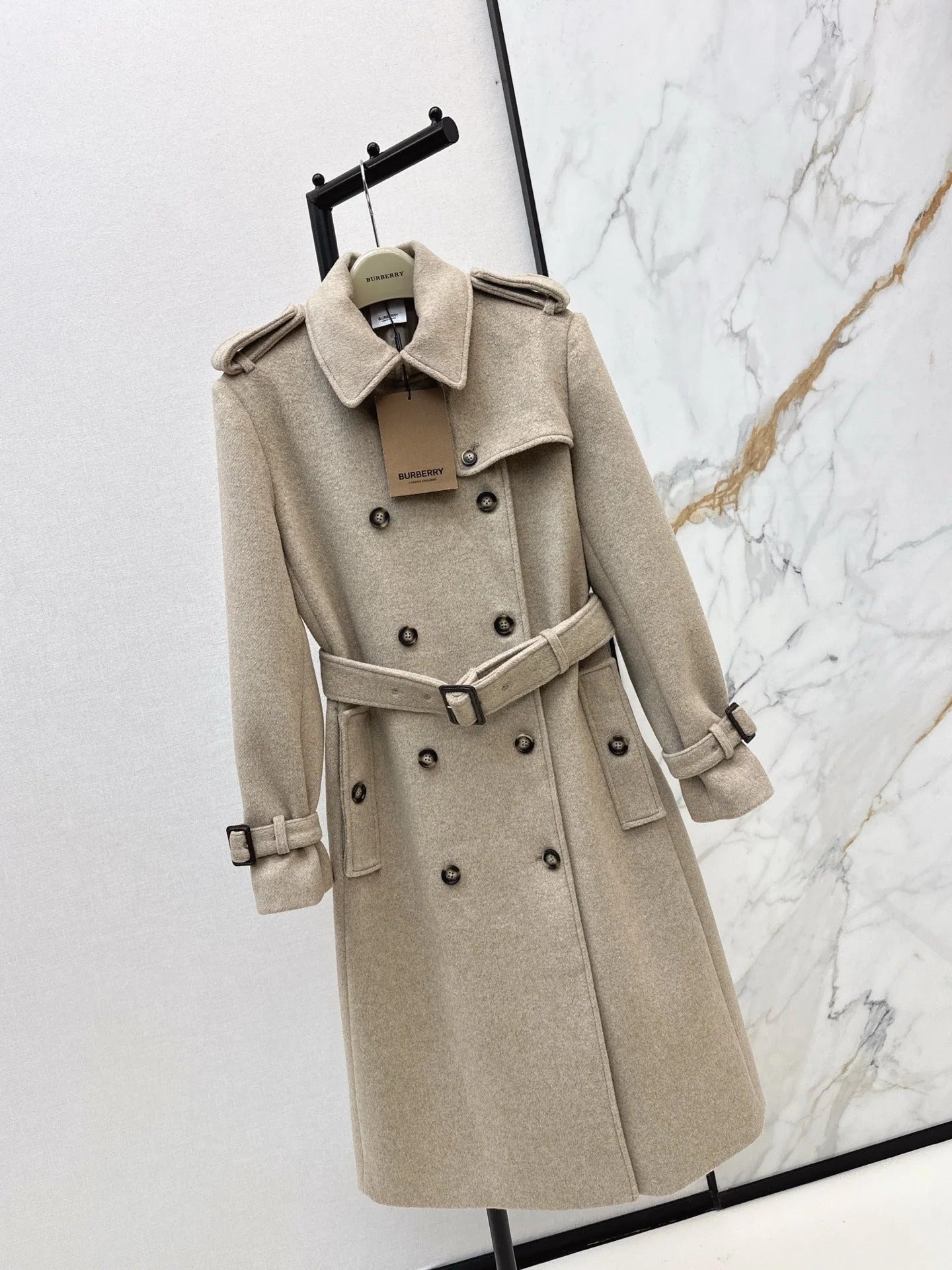 BURBERRY 25S LONG WOOL COAT 286
