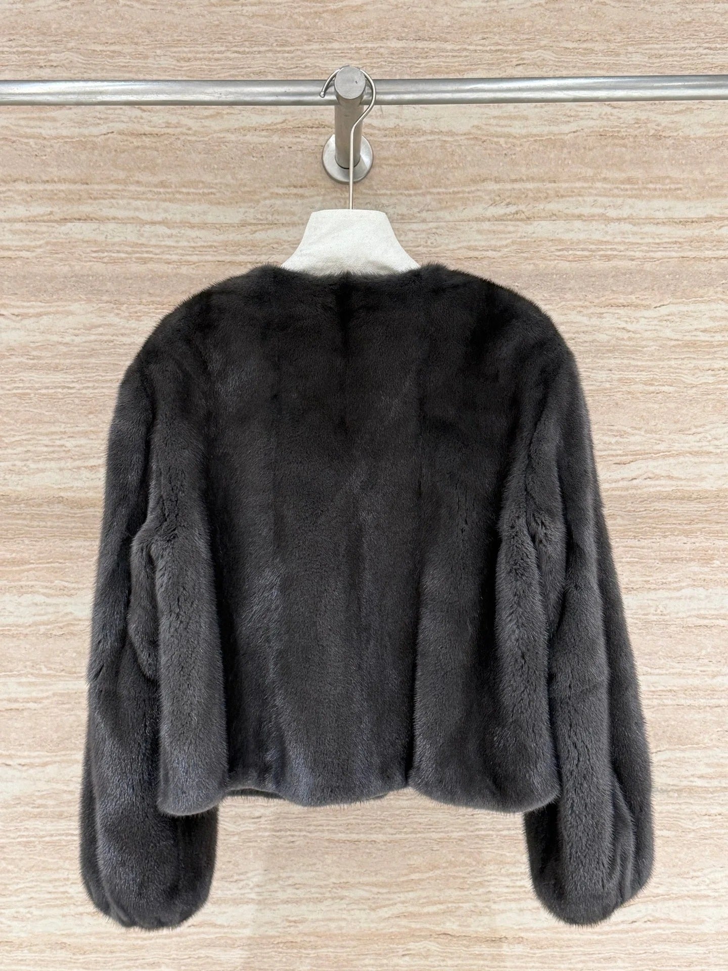 HERMES 25S SHORT MINK FUR COAT 177