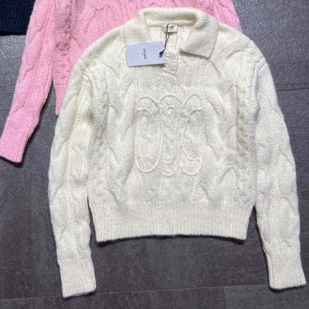 CELINE 25S EMBROIDERED ROUND-NECK SWEATER 0060