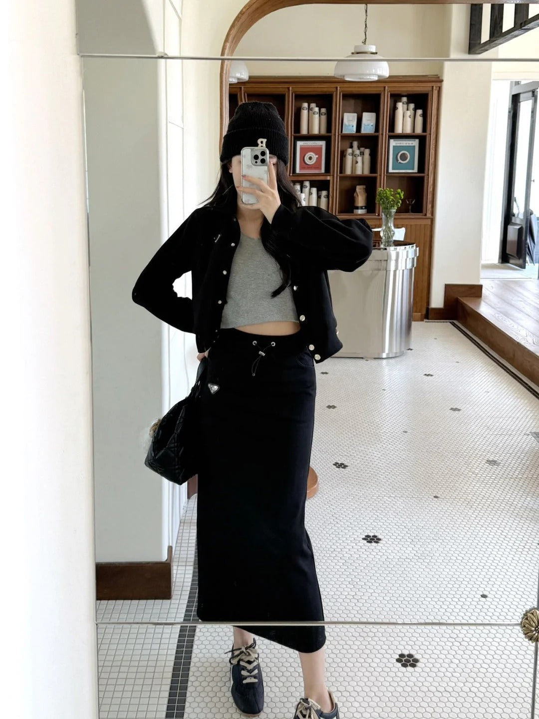 PRADA 25S MIDI SKIRT 330