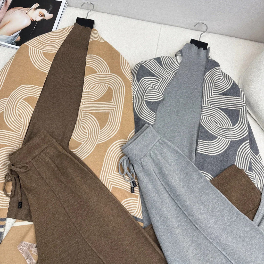 HERMES 25S THREE-PIECE KNIT SET