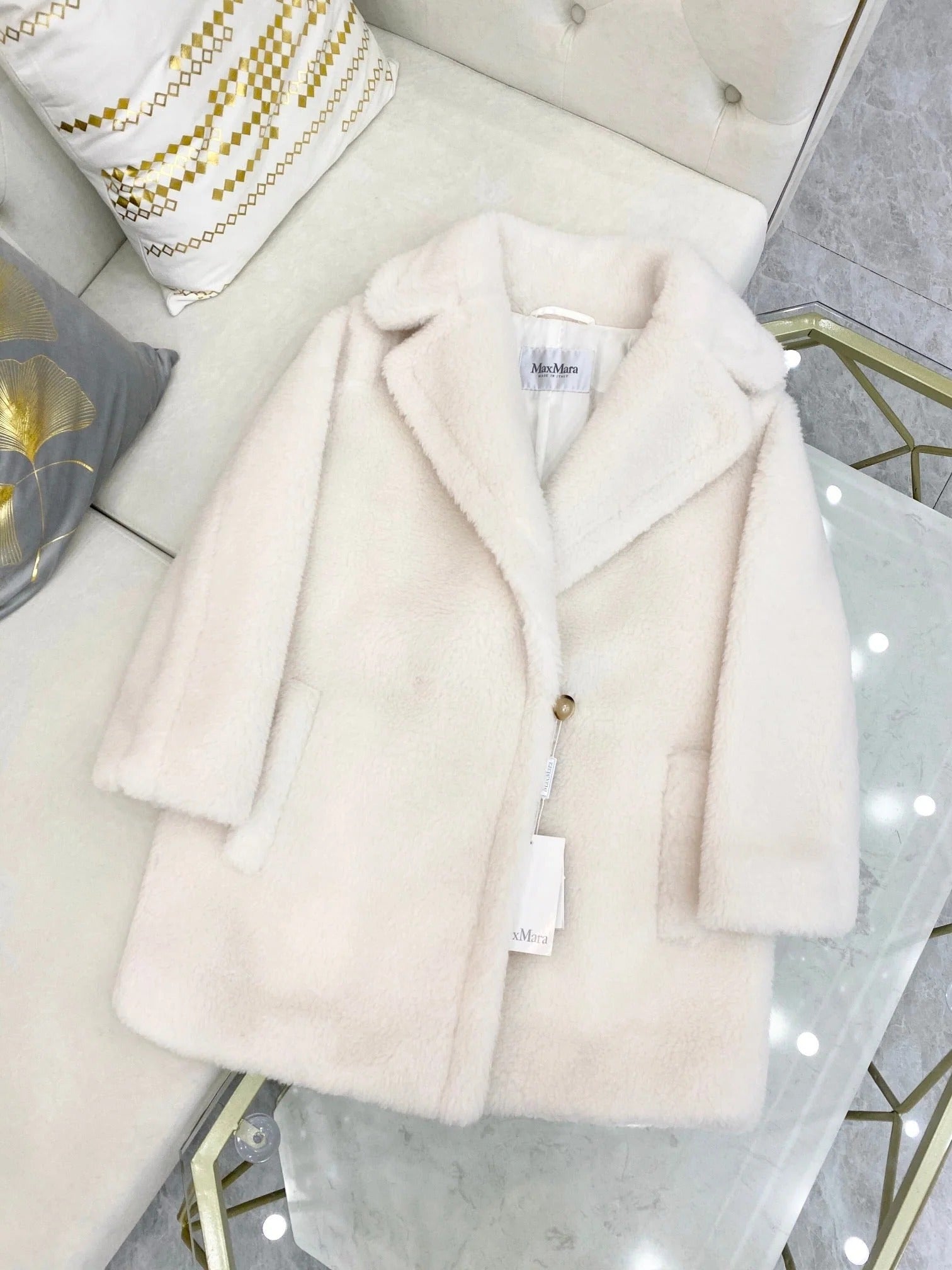 MAX MARA 25S TEDDY SHORT JACKET 078