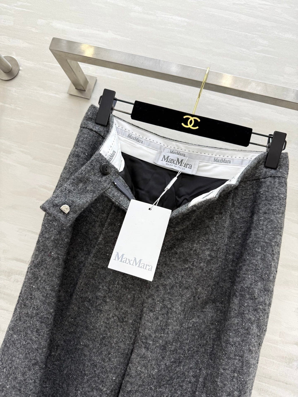 MAX MARA 25S WIDE-LEG KNIT PANTS 665256