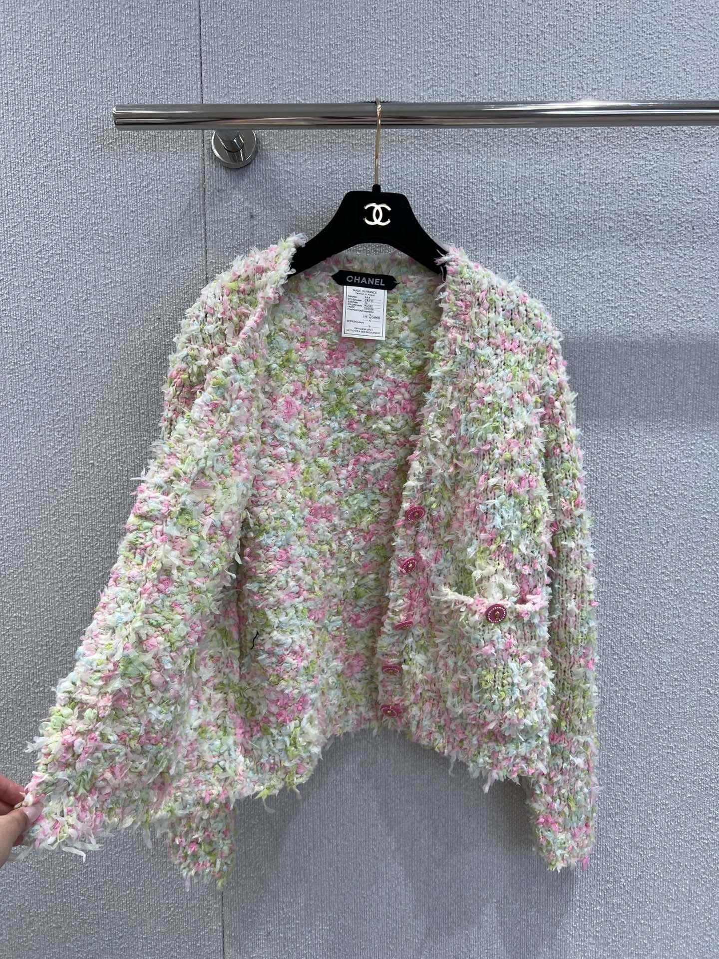 CHANEL 25S KNITTED WOOL COAT 232215