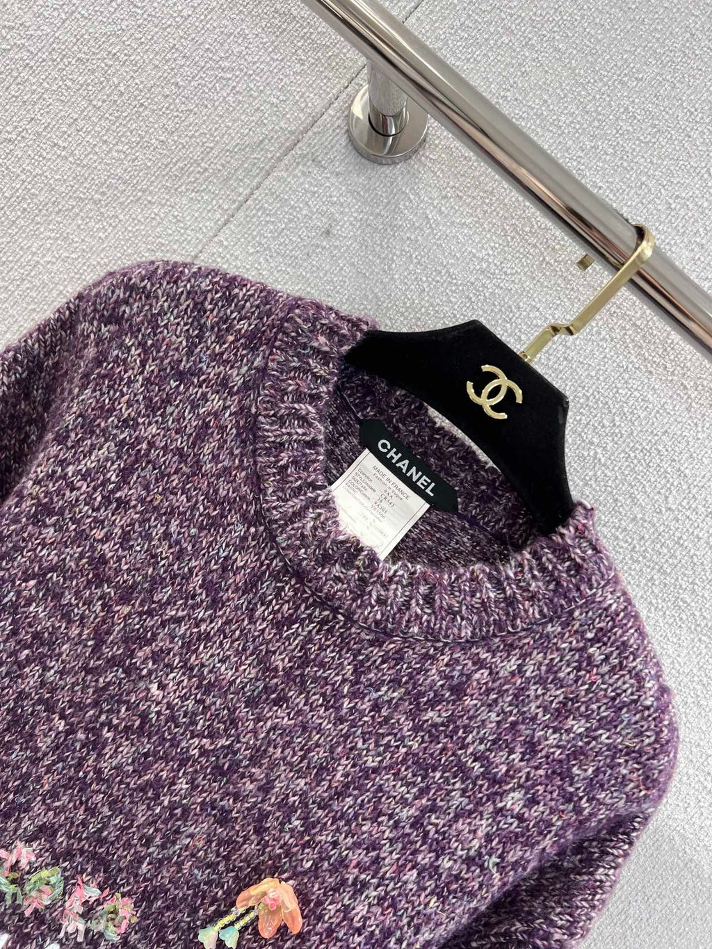 CHANEL 25S KNITTED CASHMERE SWEATER 232683
