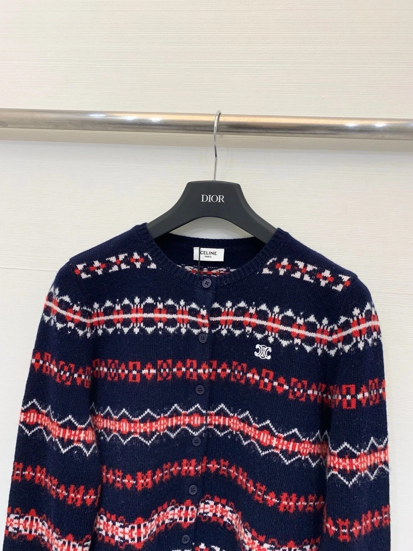 CELINE 25S WOOL CARDIGAN 0070