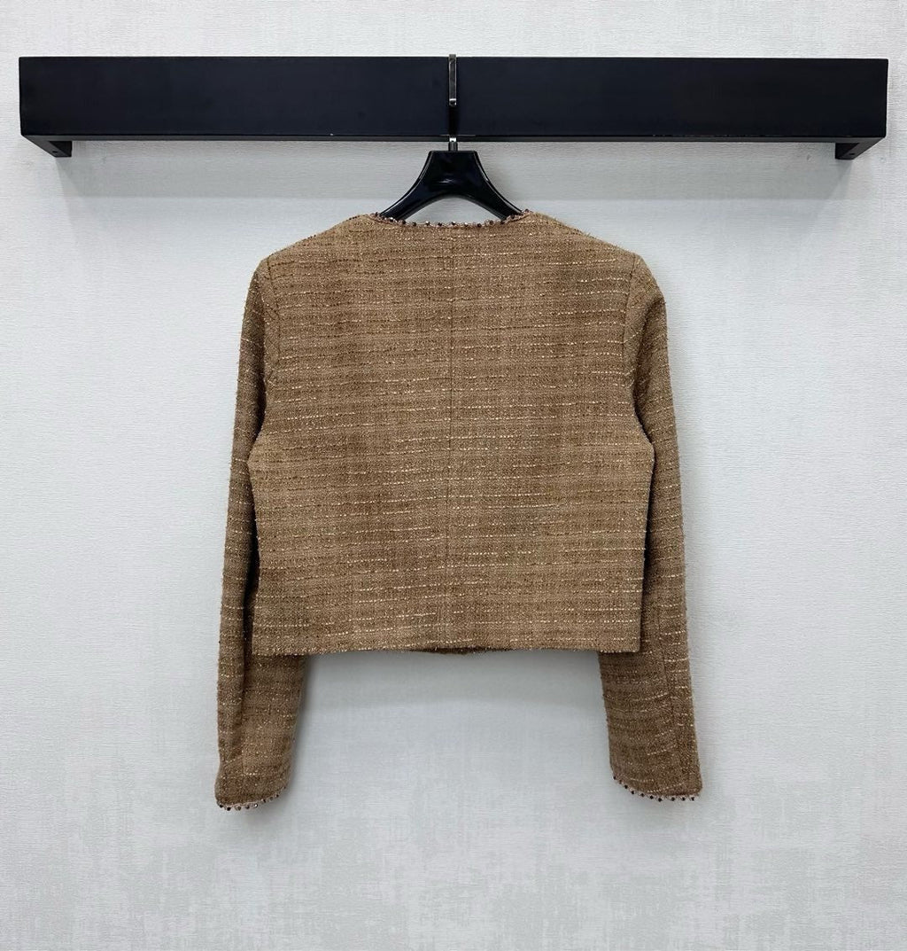 CHANEL 25S BEADED TWEED DRESS SET 307