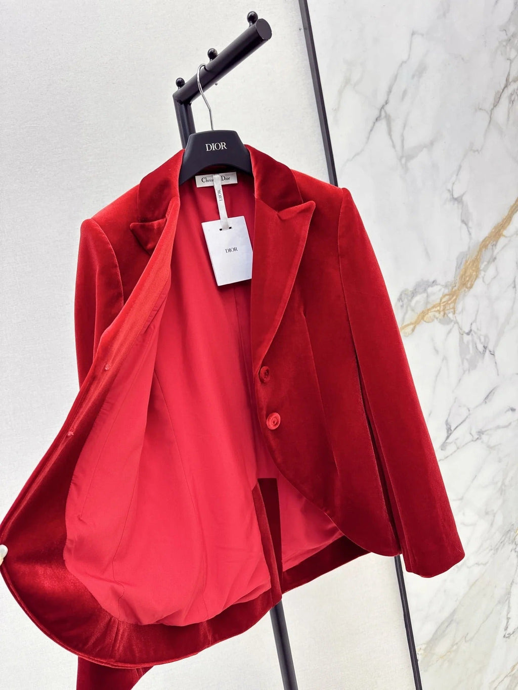 DIOR 25S VELVET BLAZER 522