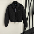PRADA 25S VELVET-COLLAR SHIRT JACKET 337