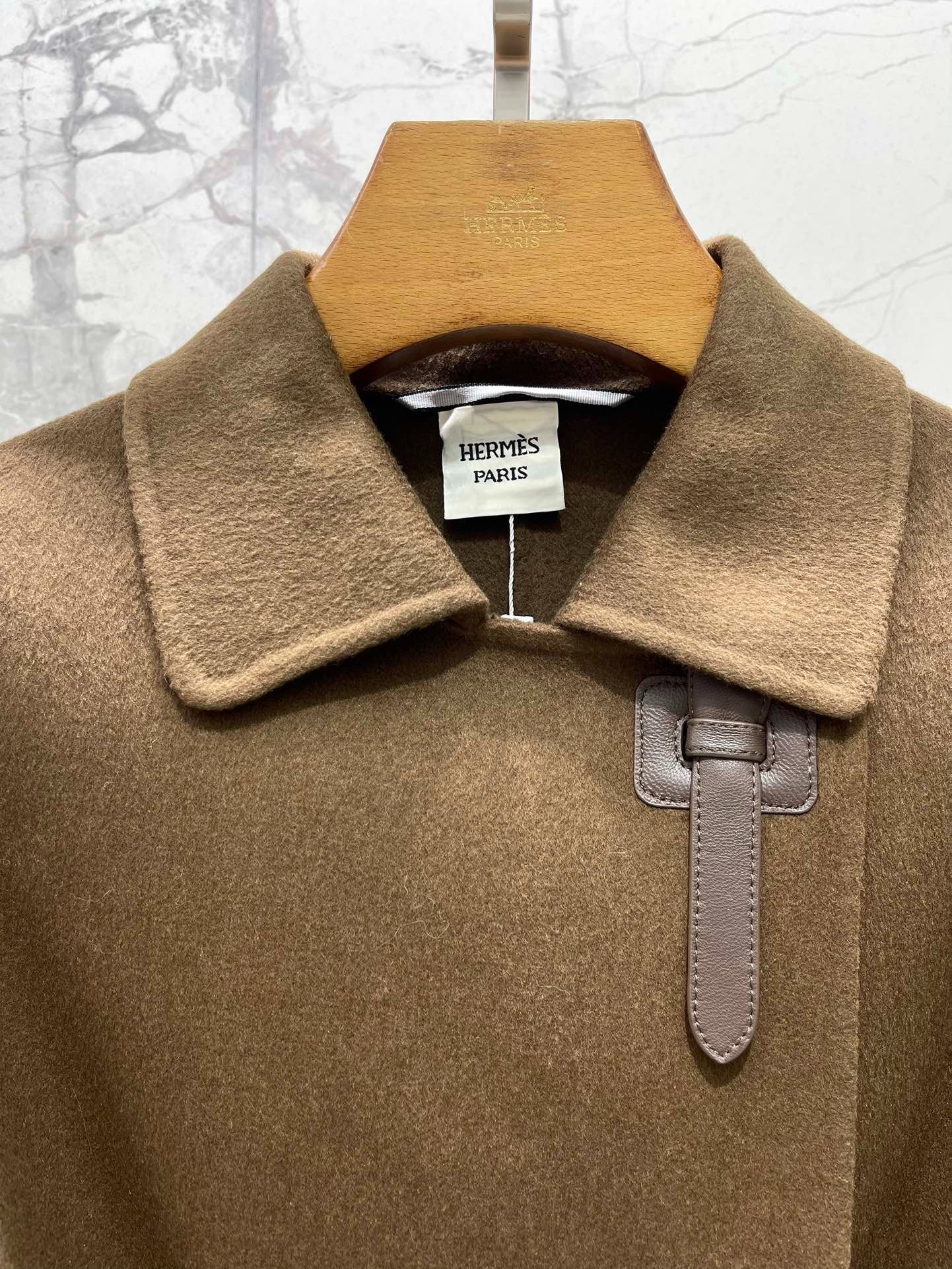 HERMES 25S MID-LENGTH CASHMERE COAT 286