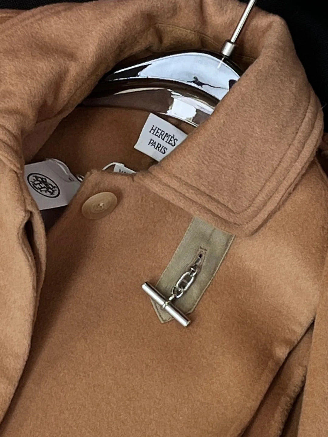 HERMES 25S REVERSIBLE LONG CASHMERE COAT 242