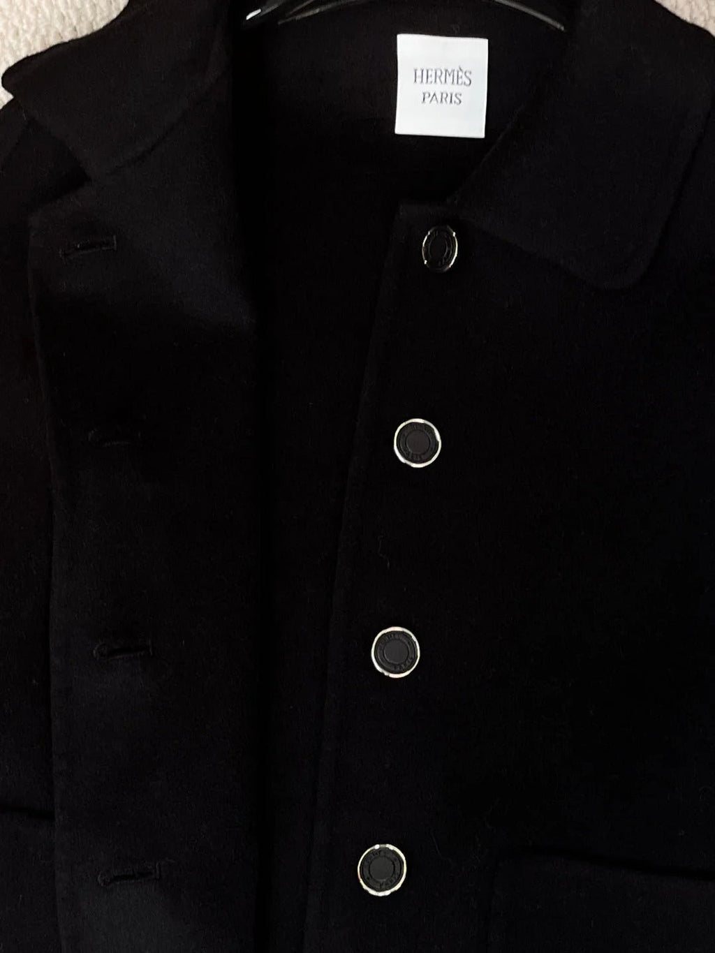 HERMES 25S SHORT CASHMERE COAT 211